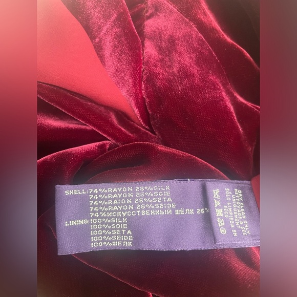 Ralph Lauren Collection Evening Gown Velvet Maxi Dress Runway 2011 One Shoulder - Picture 10 of 12